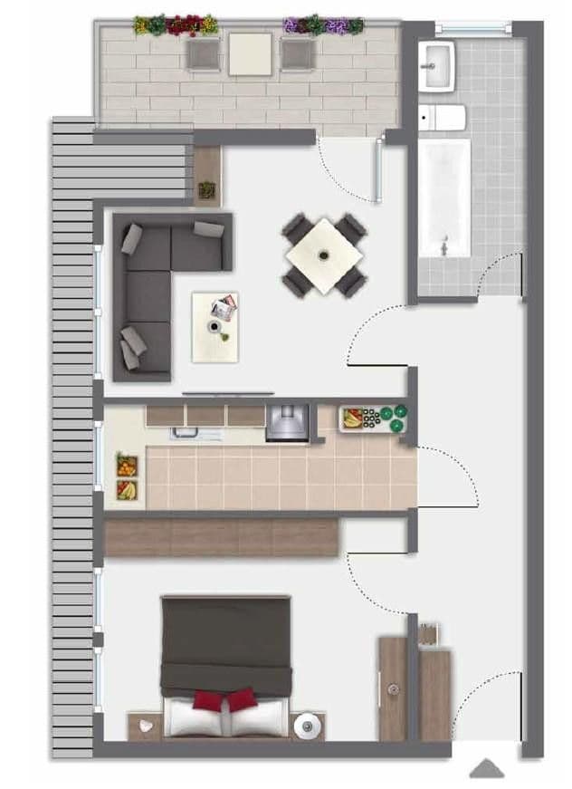 Prenájom bytu 2-izbový 56 m², Paul-Langen-Str. 39, Bonn, Severné Porýnie - Westfálsko Prenájom bytu 2-izbový 56 m², Paul-Langen-Str. 39, Bonn, Severné Porýnie - Westfálsko