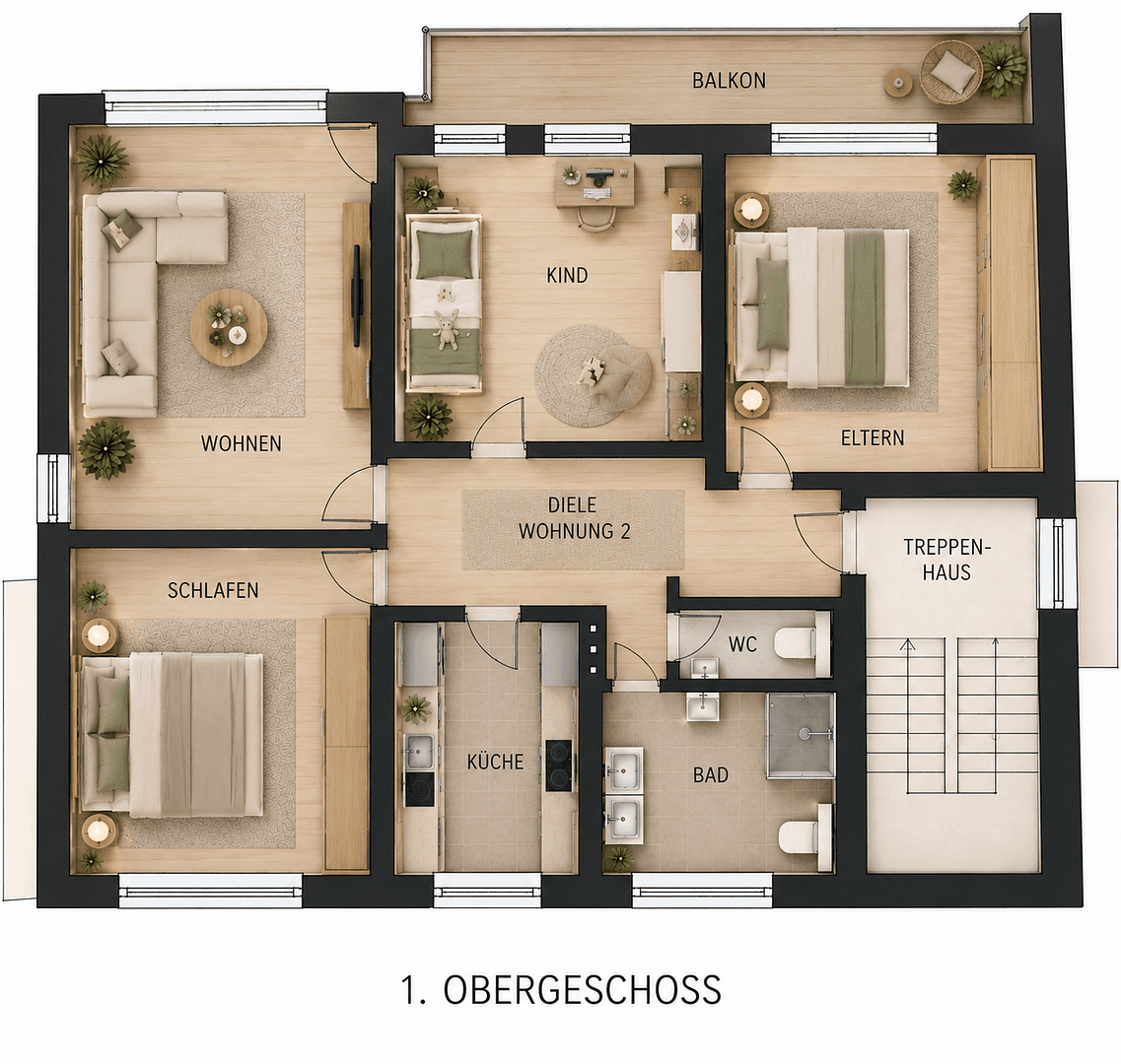 Prenájom bytu 4-izbový 99 m², Sassenberg, Severné Porýnie - Westfálsko Prenájom bytu 4-izbový 99 m², Sassenberg, Severné Porýnie - Westfálsko