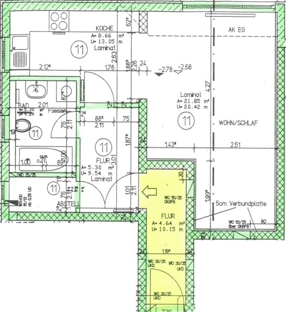 Prenájom bytu 1-izbový 47 m², Gülser Straße, Koblenz, Porýnie-Falcko Prenájom bytu 1-izbový 47 m², Gülser Straße, Koblenz, Porýnie-Falcko
