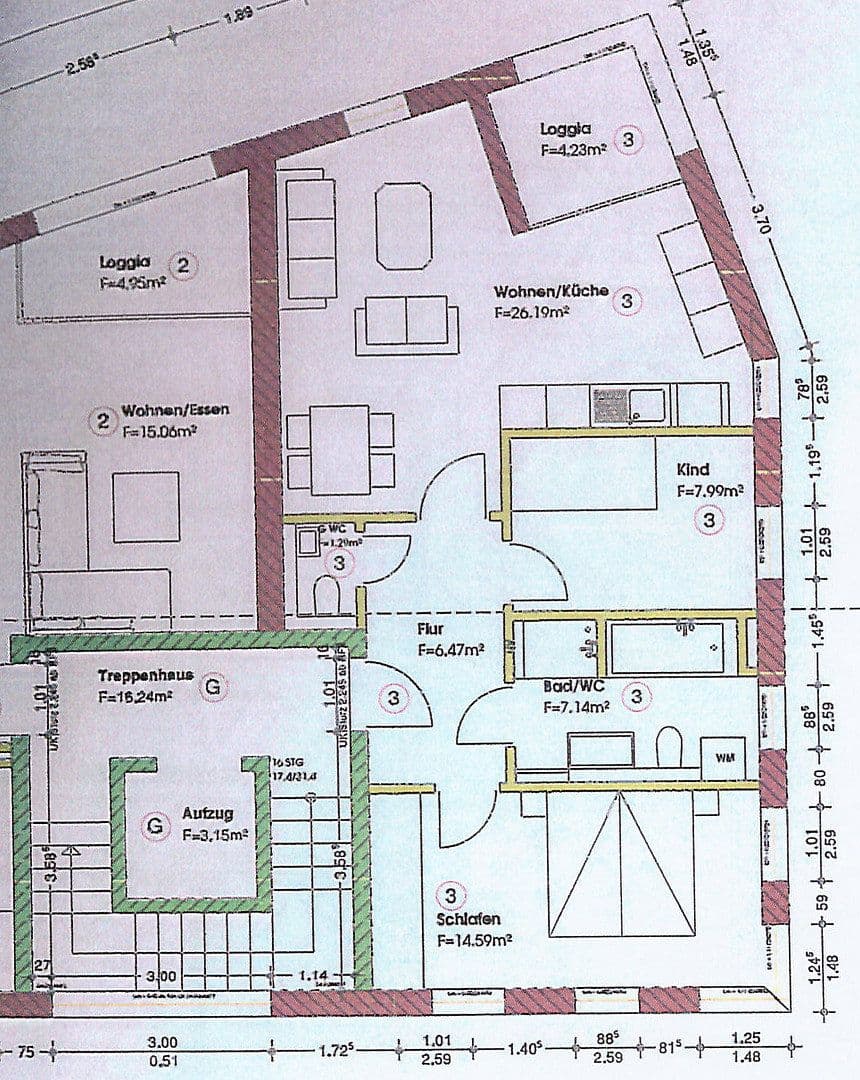 Prenájom bytu 3-izbový 68 m², Senden, Bavorsko Prenájom bytu 3-izbový 68 m², Senden, Bavorsko