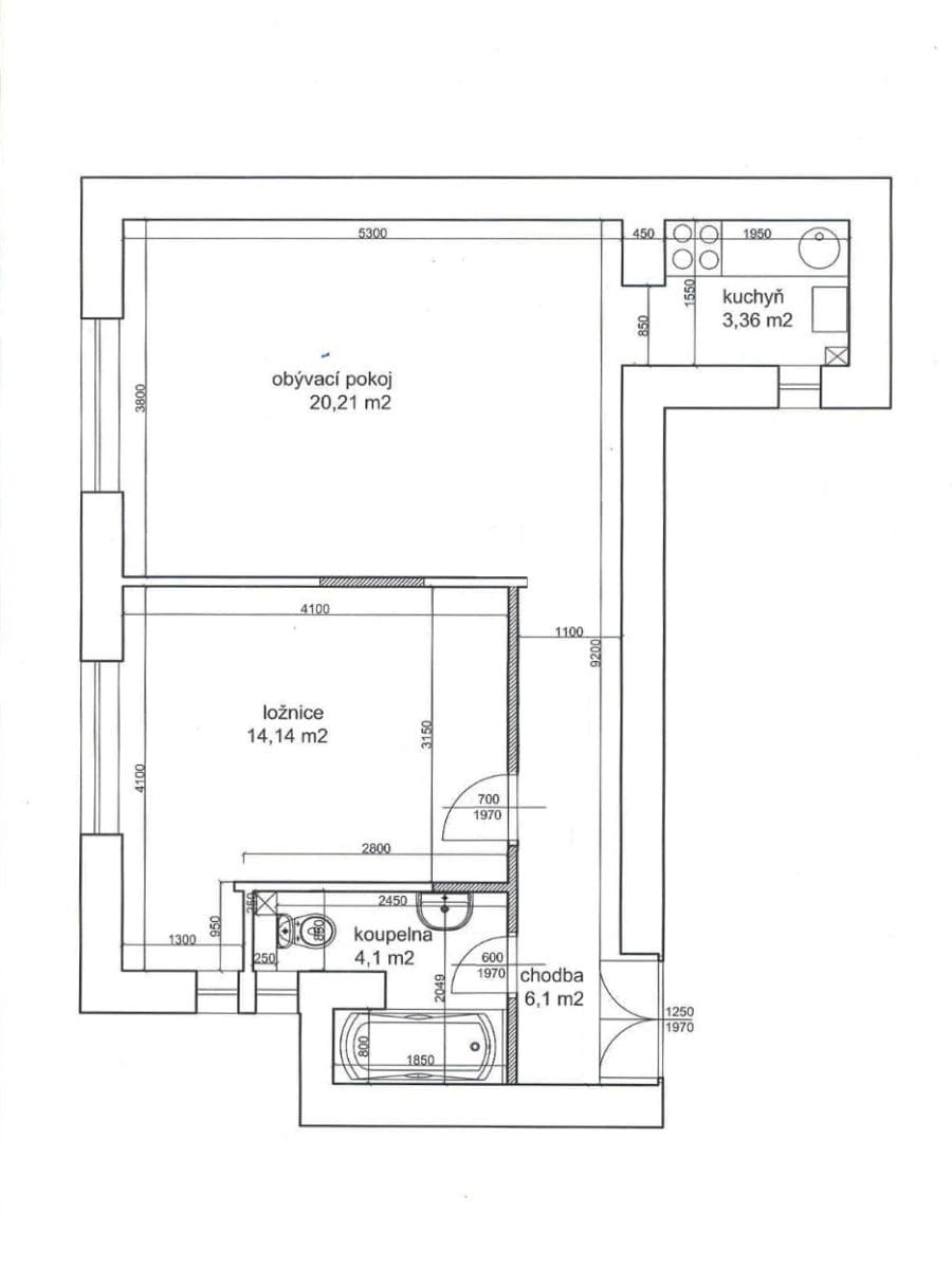 Predaj bytu 2-izbový 48 m², Heydukova, Praha, Praha Predaj bytu 2-izbový 48 m², Heydukova, Praha, Praha