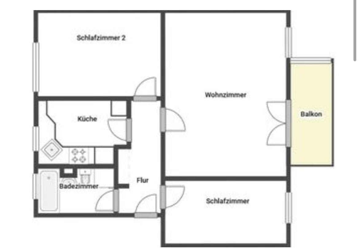 Prenájom bytu 3-izbový 69 m², Hans-Beimler-Straße 10, Greifswald, Meklenbursko-Predpomoransko Prenájom bytu 3-izbový 69 m², Hans-Beimler-Straße 10, Greifswald, Meklenbursko-Predpomoransko