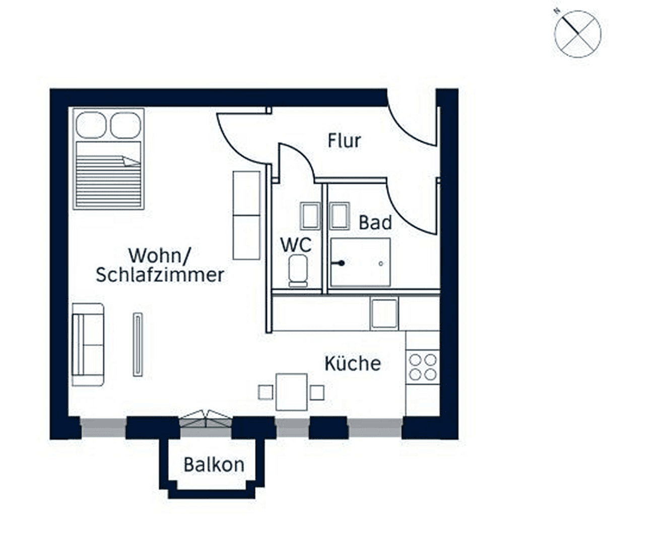 Prenájom bytu 1-izbový 42 m², 13349, Berlín Prenájom bytu 1-izbový 42 m², 13349, Berlín