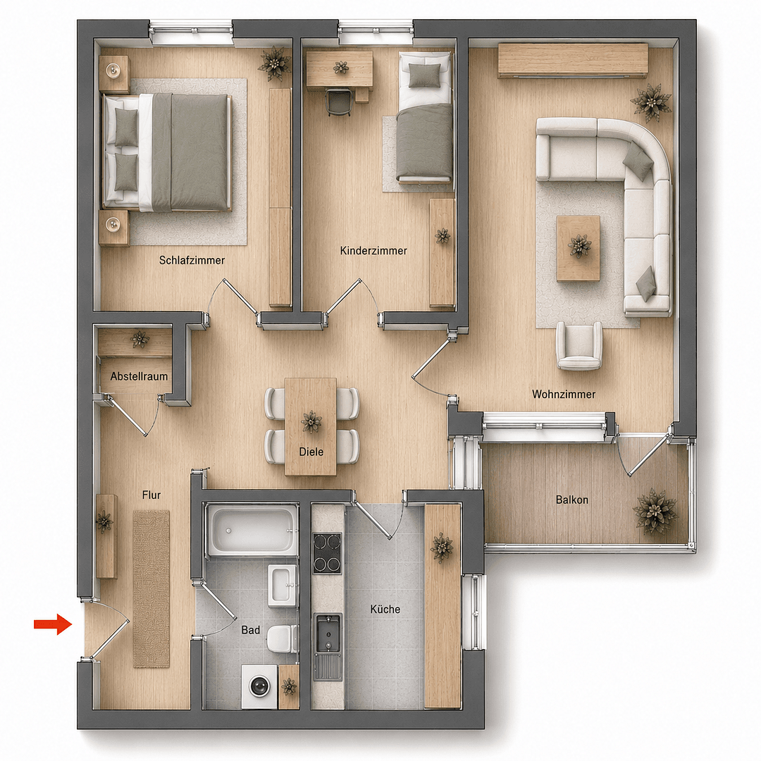 Predaj bytu 2-izbový 72 m², Hamburg, Hamburg Predaj bytu 2-izbový 72 m², Hamburg, Hamburg