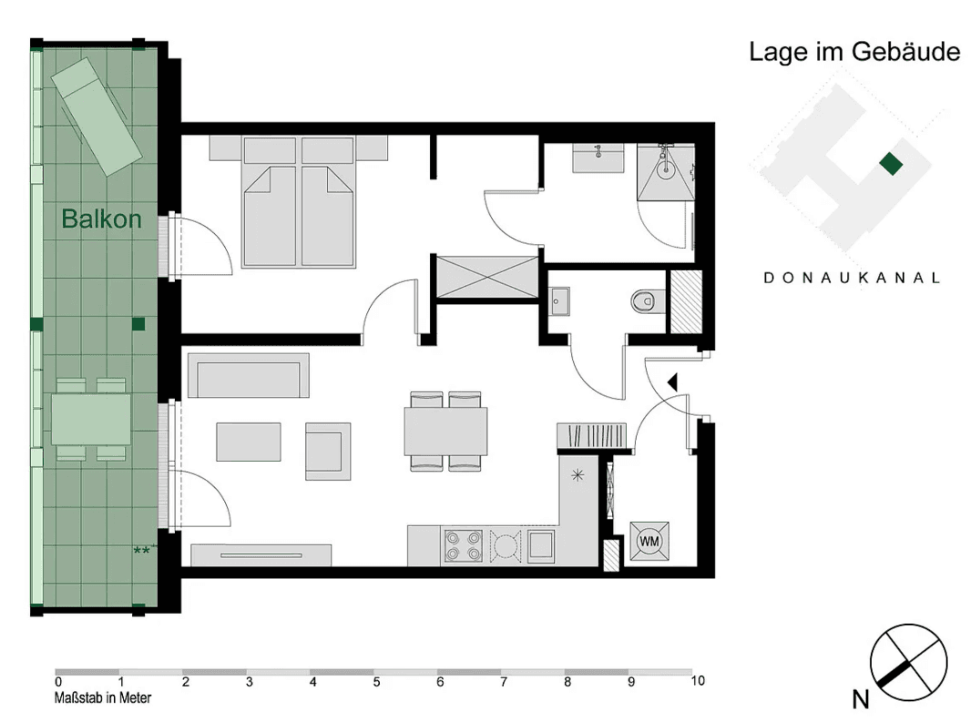 Prenájom bytu 2-izbový 52 m², Wien, Viedeň Prenájom bytu 2-izbový 52 m², Wien, Viedeň