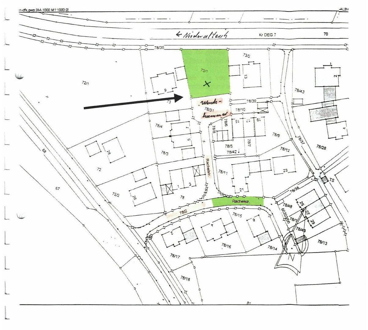 Predaj pozemku 737 m², Rachelstr. 11, Hengersberg, Bavorsko Predaj pozemku 737 m², Rachelstr. 11, Hengersberg, Bavorsko