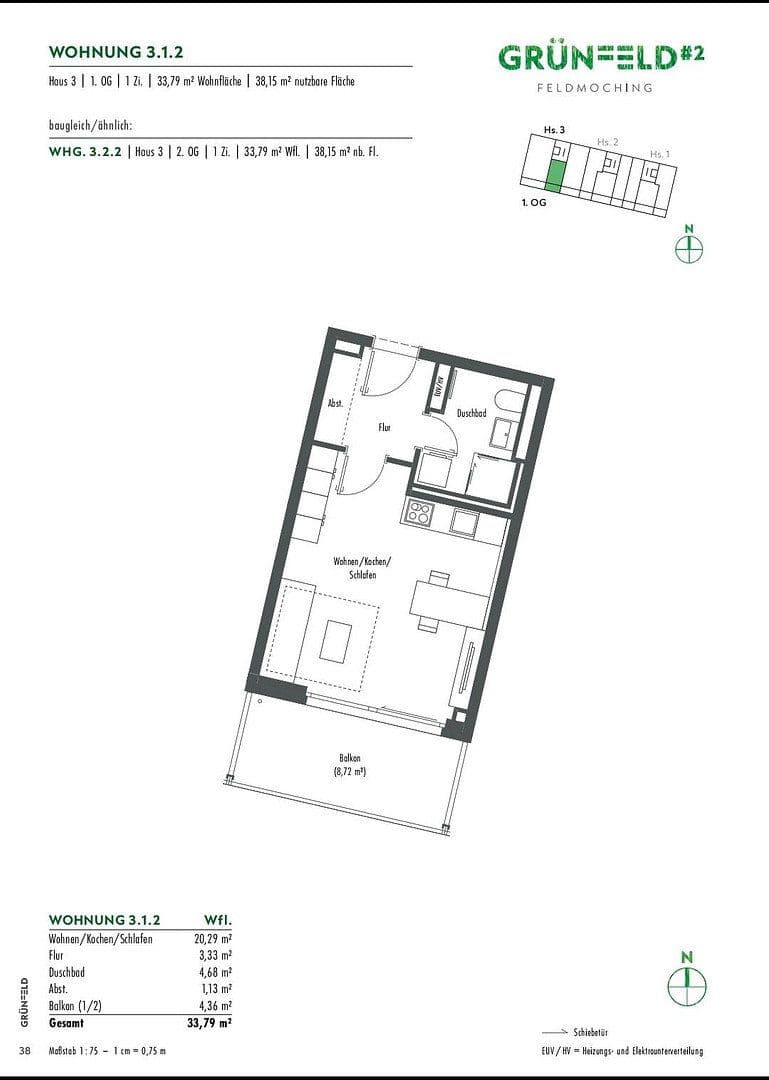 Prenájom bytu 1-izbový 34 m², Lilli-Kurowski-Straße 11, München, Bavorsko Prenájom bytu 1-izbový 34 m², Lilli-Kurowski-Straße 11, München, Bavorsko
