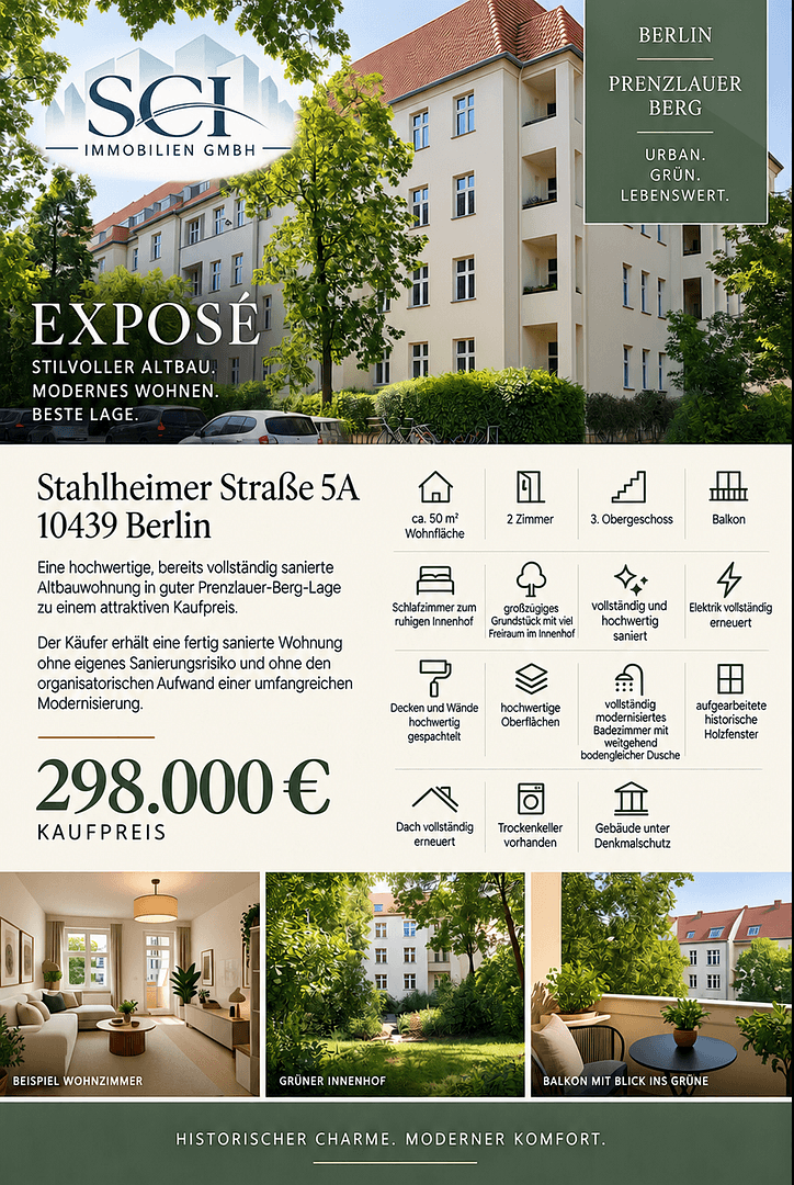 Predaj bytu 2-izbový 50 m², Berlin, Berlín Predaj bytu 2-izbový 50 m², Berlin, Berlín