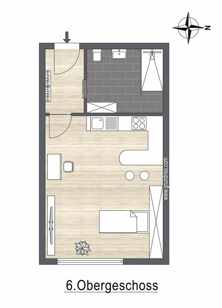 Prenájom bytu 1-izbový 32 m², Düsseldorfer Str. 7, München, Bavorsko Prenájom bytu 1-izbový 32 m², Düsseldorfer Str. 7, München, Bavorsko