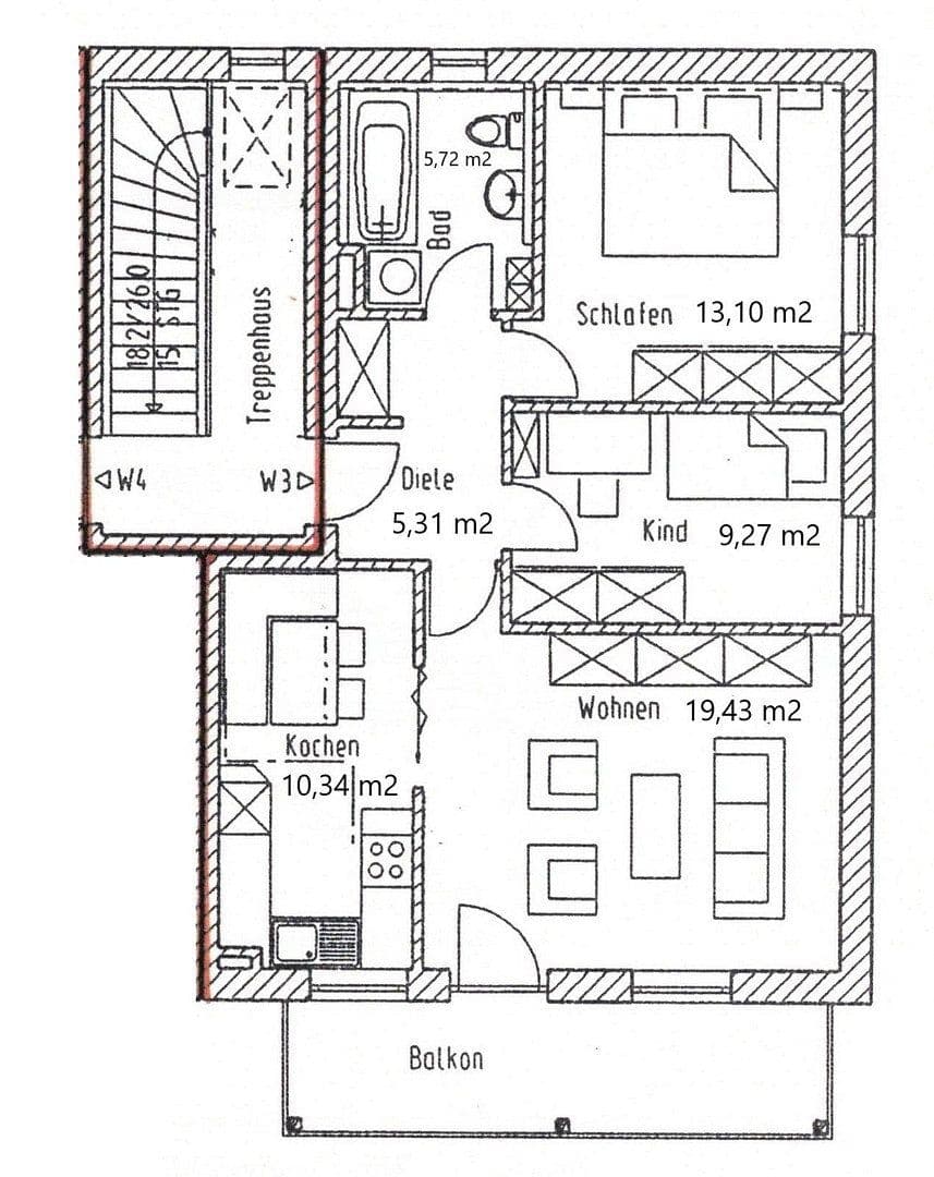 Predaj bytu 3-izbový 71 m², Hepberg, Bavorsko Predaj bytu 3-izbový 71 m², Hepberg, Bavorsko