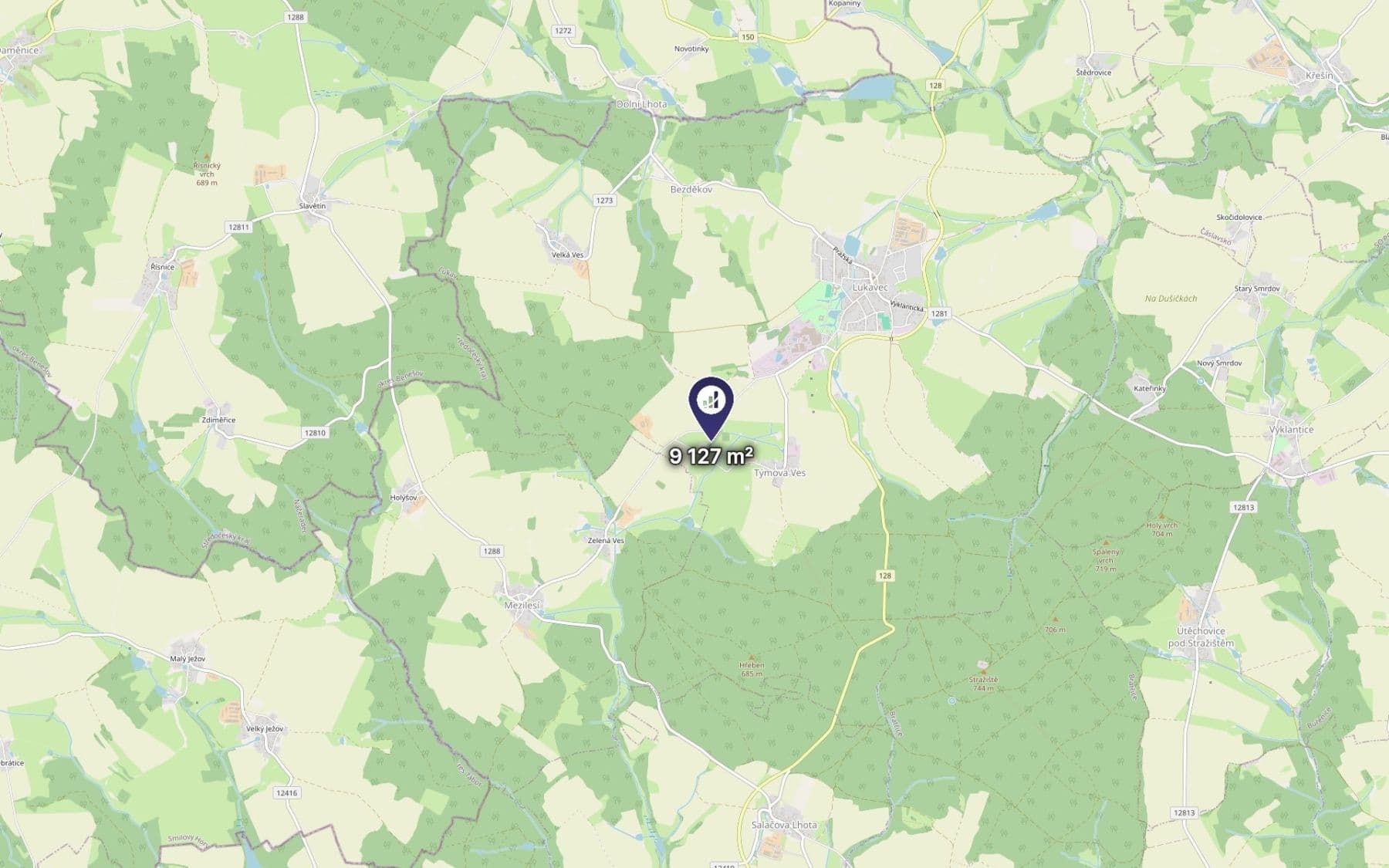 Predaj pozemku 9.127 m², Lukavec, Kraj Vysočina Predaj pozemku 9.127 m², Lukavec, Kraj Vysočina