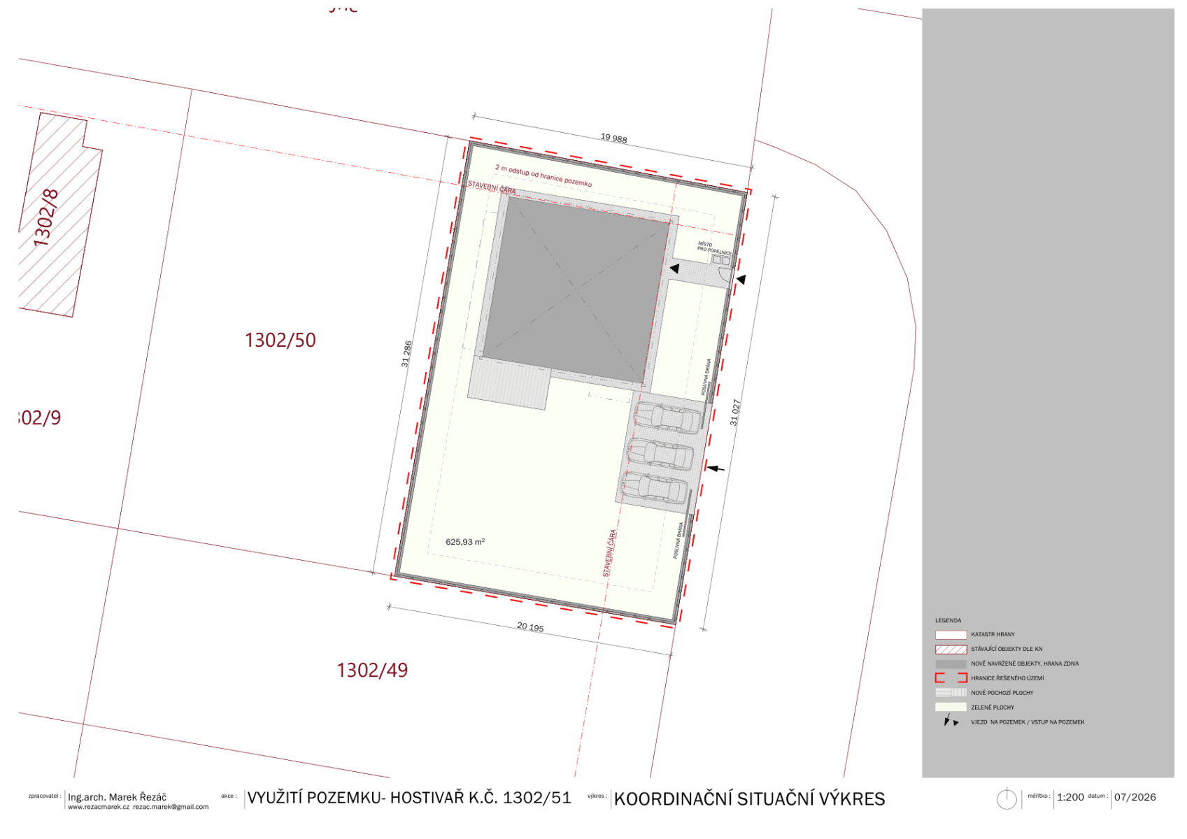 Predaj pozemku 626 m², V Chotejně, Praha, Praha Predaj pozemku 626 m², V Chotejně, Praha, Praha