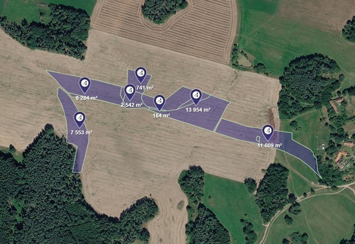 Predaj pozemku 192.872 m², Kovářov, Jihočeský kraj Predaj pozemku 192.872 m², Kovářov, Jihočeský kraj