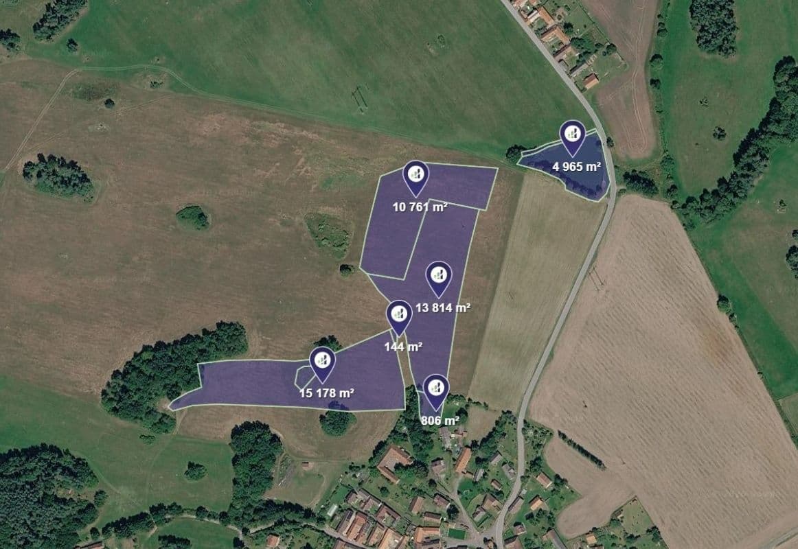 Predaj pozemku 192.872 m², Kovářov, Jihočeský kraj Predaj pozemku 192.872 m², Kovářov, Jihočeský kraj