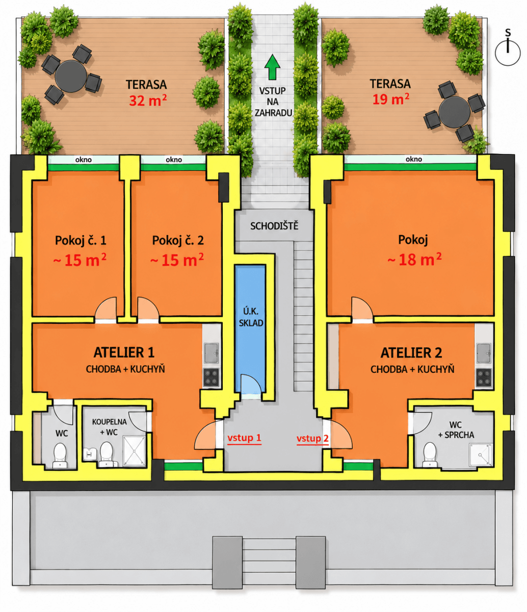 Prenájom bytu 2-izbový 71 m², Novovysočanská, Praha, Praha Prenájom bytu 2-izbový 71 m², Novovysočanská, Praha, Praha
