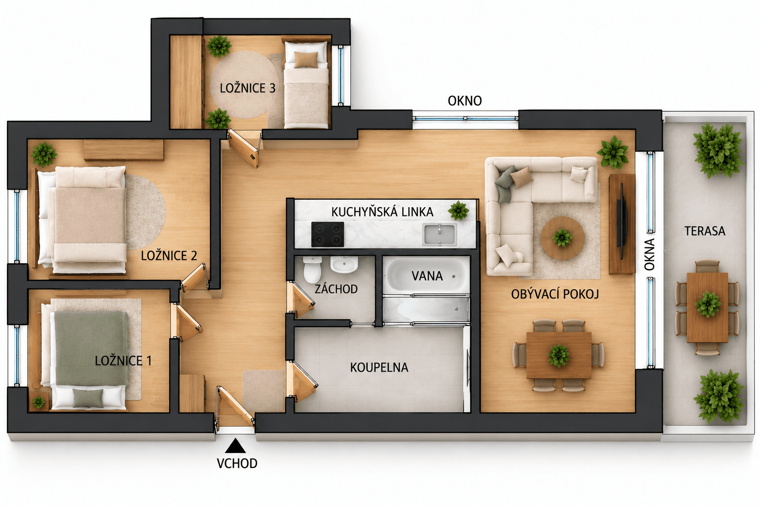 Predaj bytu 4-izbový 73 m², El. Krásnohorské, České Budějovice, Jihočeský kraj Predaj bytu 4-izbový 73 m², El. Krásnohorské, České Budějovice, Jihočeský kraj