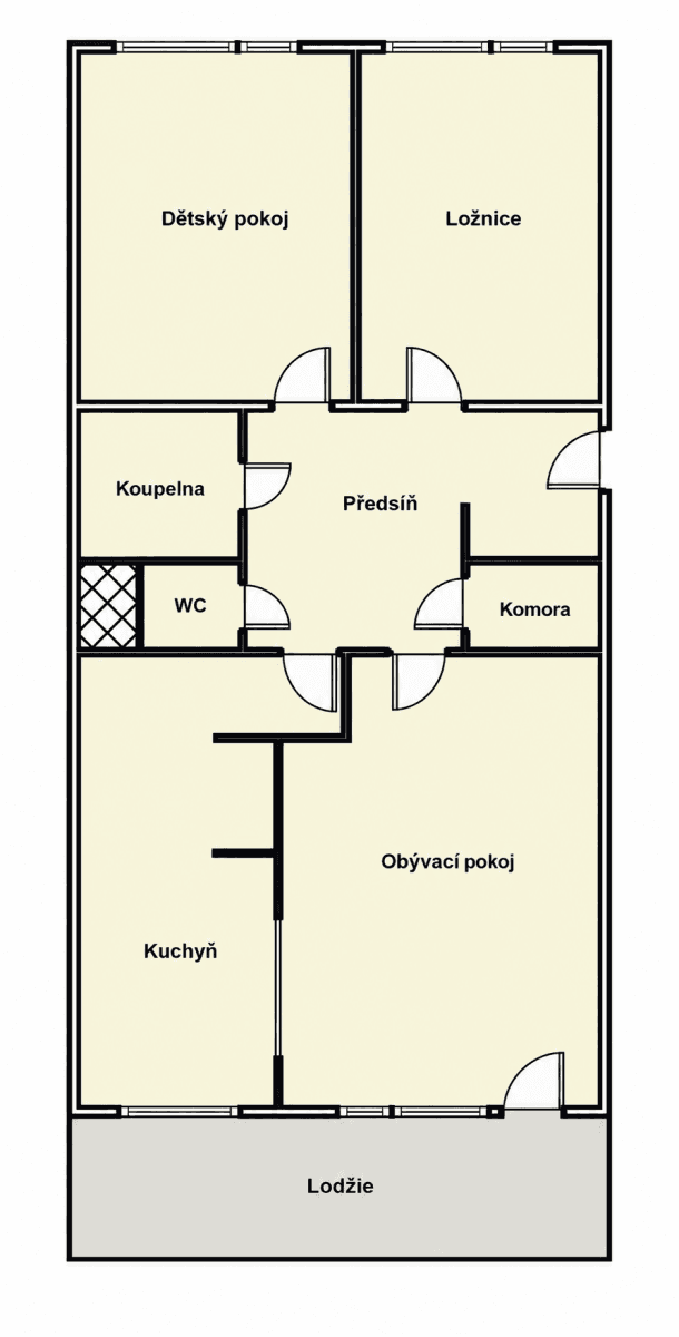 Predaj bytu 3-izbový 84 m², Trávníčkova, Praha, Praha Predaj bytu 3-izbový 84 m², Trávníčkova, Praha, Praha