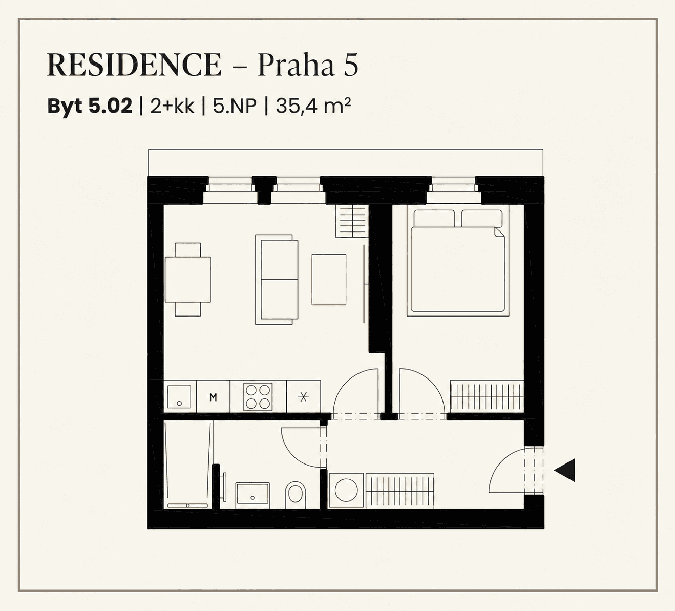 Predaj bytu 2-izbový 35 m², Grafická, Praha, Praha Predaj bytu 2-izbový 35 m², Grafická, Praha, Praha