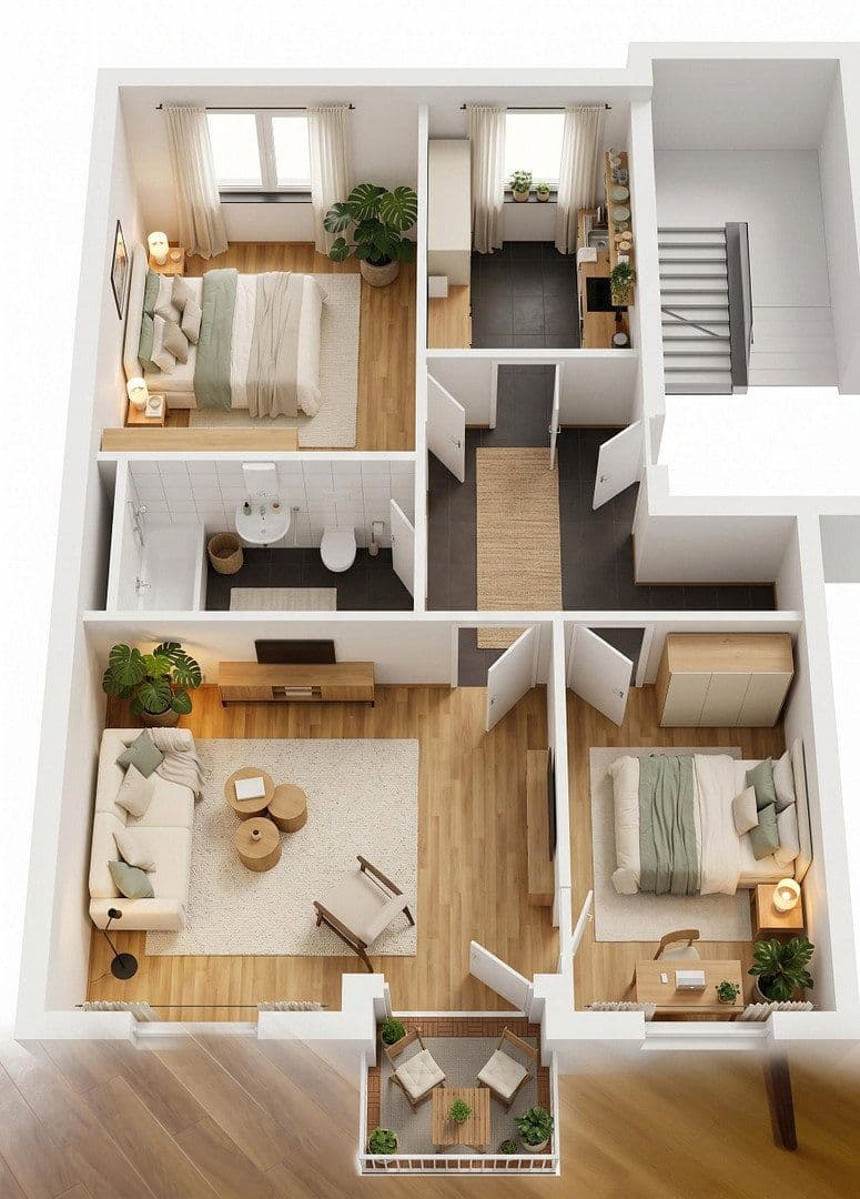 Predaj bytu 3-izbový 71 m², Moselstrasse 1-3, Mainz, Porýnie-Falcko Predaj bytu 3-izbový 71 m², Moselstrasse 1-3, Mainz, Porýnie-Falcko