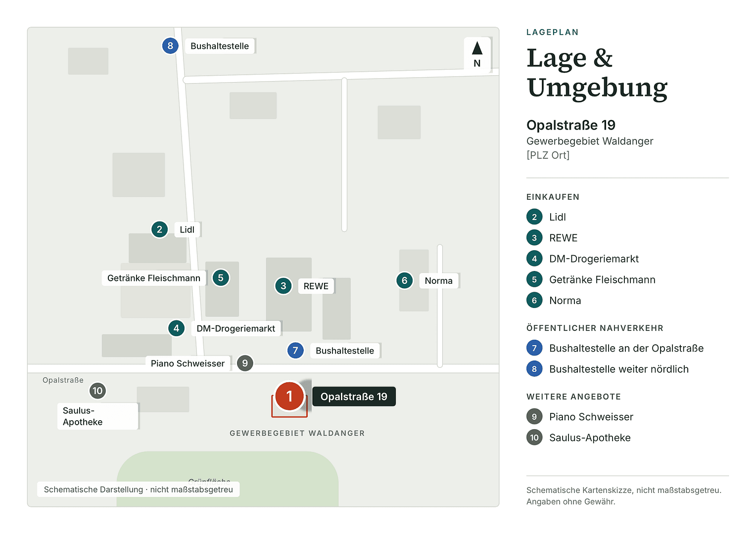 Prenájom nebytového priestoru 380 m², Opalstr. 19, Altdorf, Bavorsko Prenájom nebytového priestoru 380 m², Opalstr. 19, Altdorf, Bavorsko
