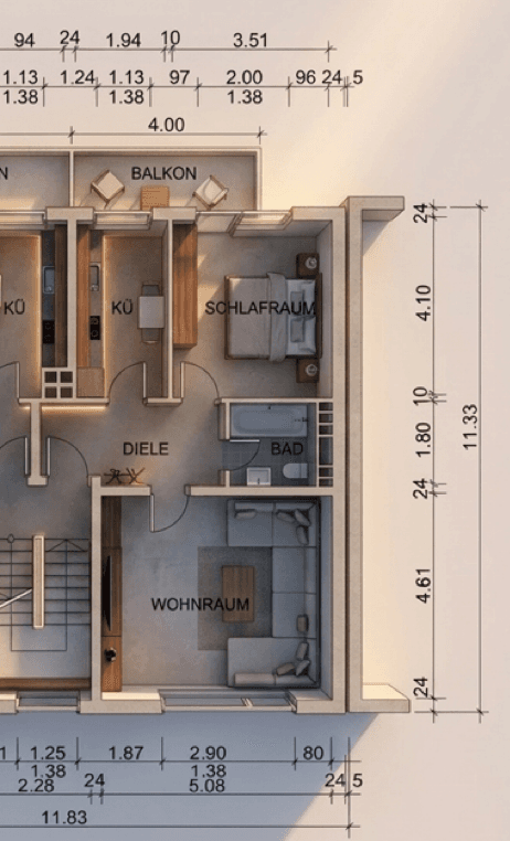 Prenájom bytu 2-izbový 58 m², Frohnhauser Straße 107, Essen, Severné Porýnie - Westfálsko Prenájom bytu 2-izbový 58 m², Frohnhauser Straße 107, Essen, Severné Porýnie - Westfálsko
