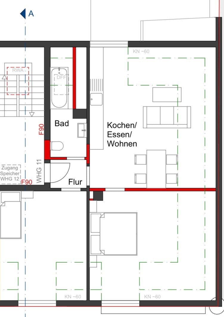 Prenájom bytu 3-izbový 45 m², Blücherstr. 20, Pforzheim, Bádensko-Wurttembersko Prenájom bytu 3-izbový 45 m², Blücherstr. 20, Pforzheim, Bádensko-Wurttembersko