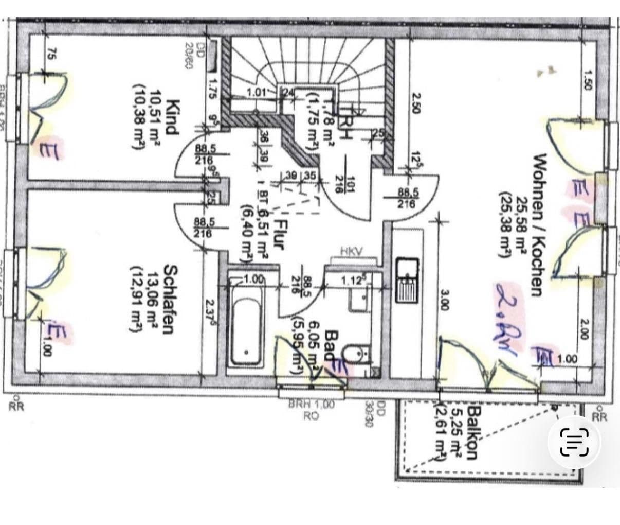 Prenájom bytu 3-izbový 67 m², Am Hopfengarten 76, Magdeburg, Sasko-Anhaltsko Prenájom bytu 3-izbový 67 m², Am Hopfengarten 76, Magdeburg, Sasko-Anhaltsko