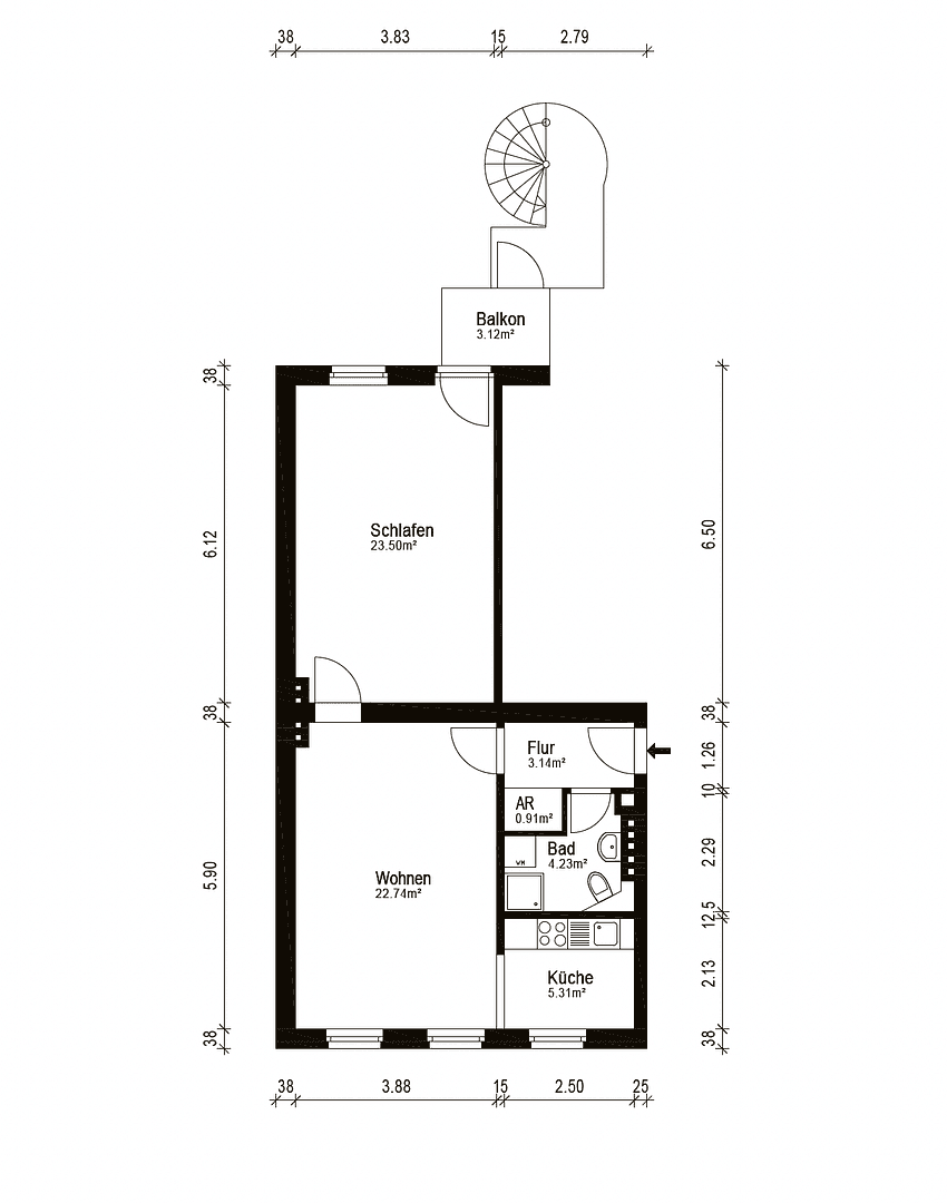 Predaj bytu 2-izbový 62 m², Mainzer Str. 18, Berlin, Berlín Predaj bytu 2-izbový 62 m², Mainzer Str. 18, Berlin, Berlín