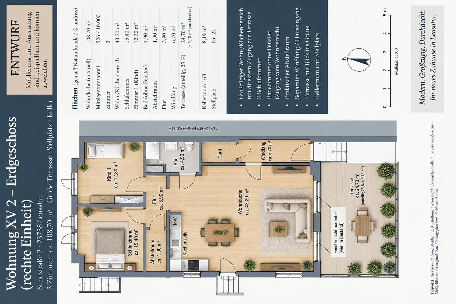 Predaj bytu 3-izbový 96 m², Sundstr. 2, Lensahn, Šlezvicko-Holštajnsko Predaj bytu 3-izbový 96 m², Sundstr. 2, Lensahn, Šlezvicko-Holštajnsko