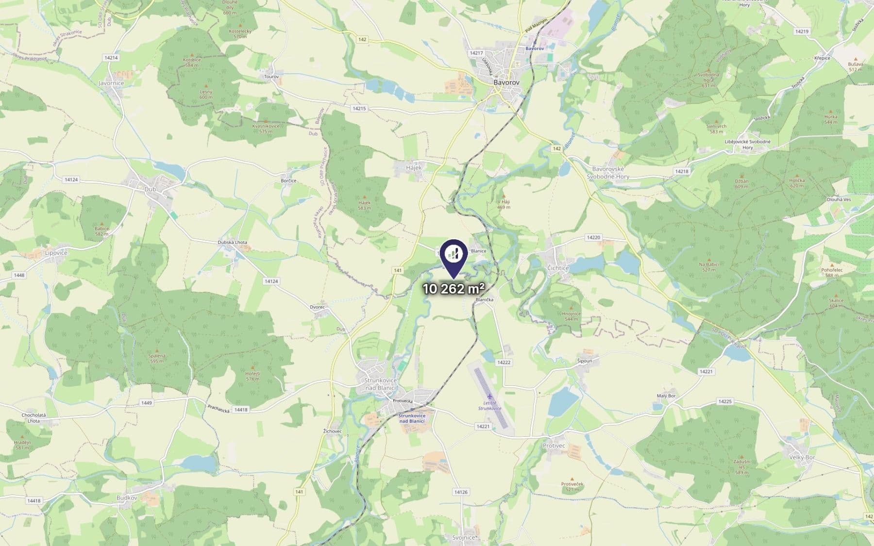 Predaj pozemku 1.026 m², Strunkovice nad Blanicí, Jihočeský kraj Predaj pozemku 1.026 m², Strunkovice nad Blanicí, Jihočeský kraj
