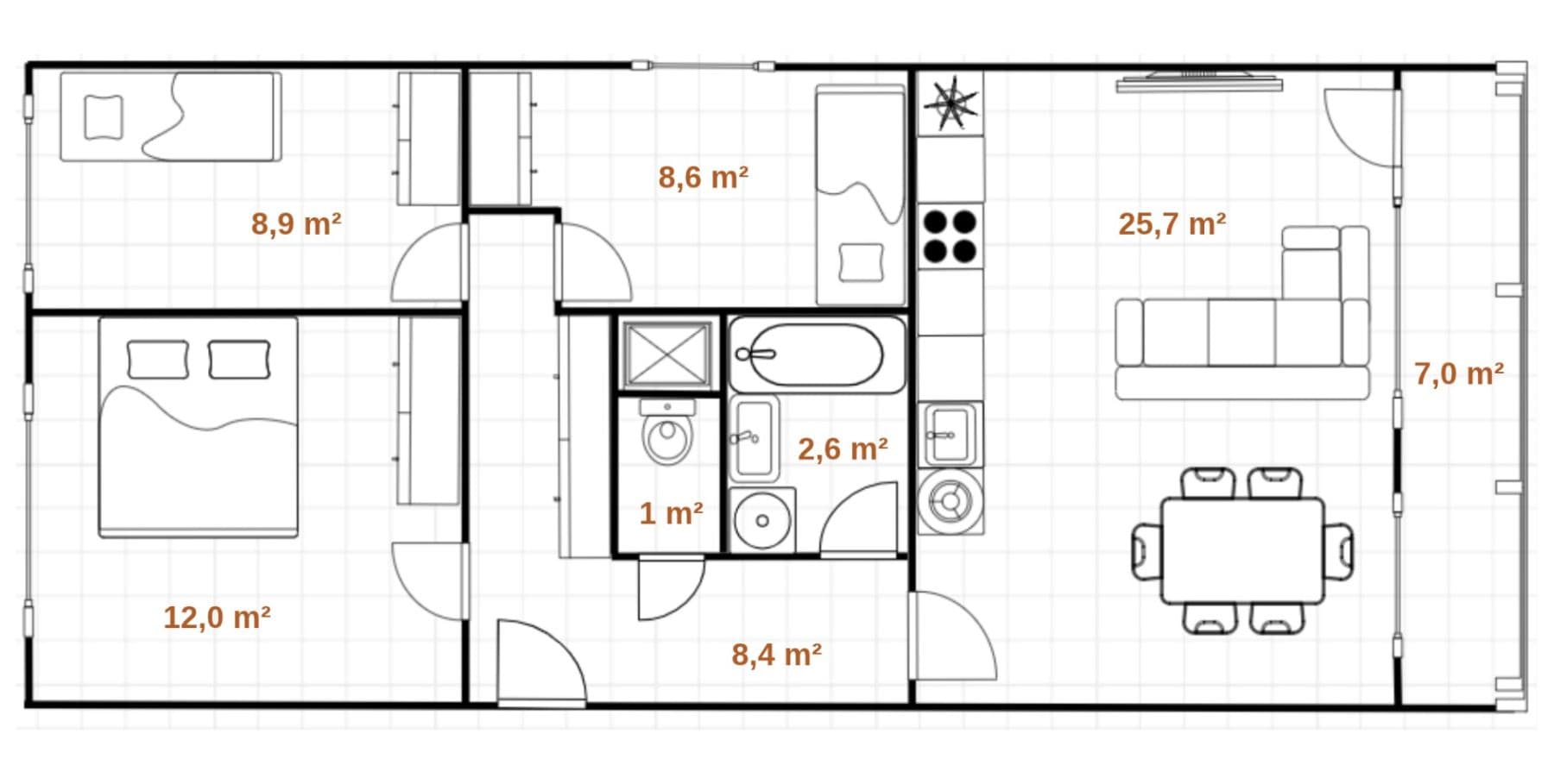 Predaj bytu 4-izbový 68 m², Litvínovská, Praha, Praha Predaj bytu 4-izbový 68 m², Litvínovská, Praha, Praha