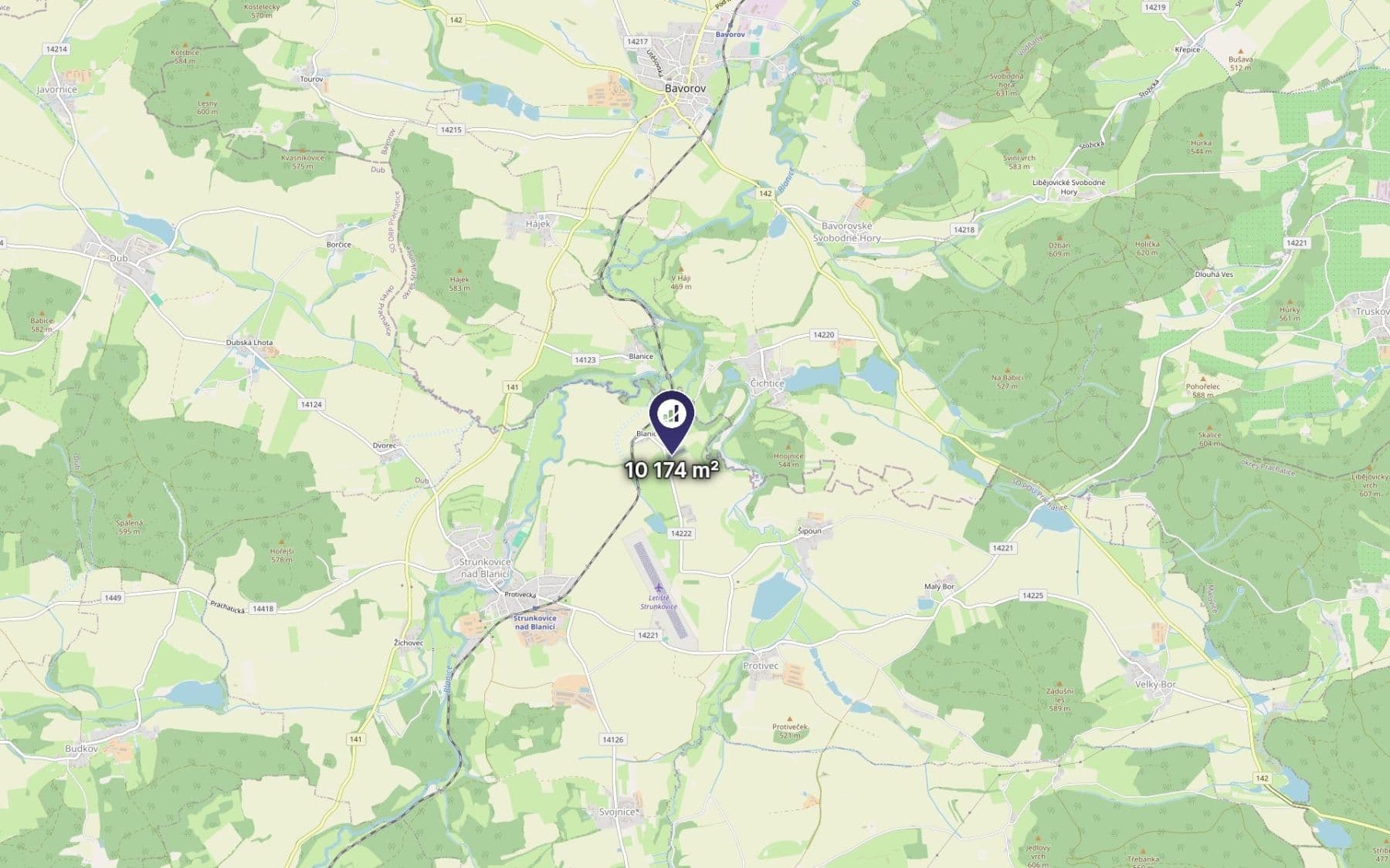Predaj pozemku 1.017 m², Strunkovice nad Blanicí, Jihočeský kraj Predaj pozemku 1.017 m², Strunkovice nad Blanicí, Jihočeský kraj