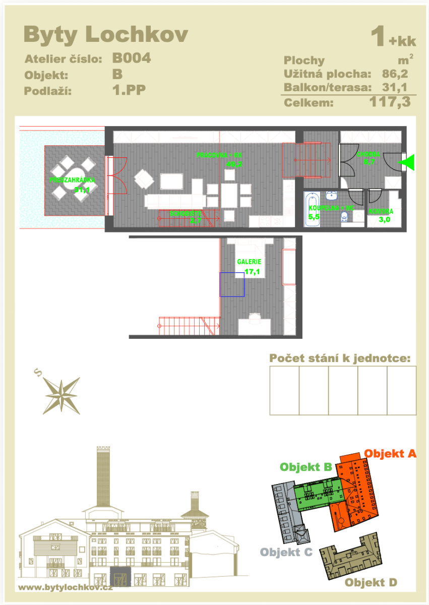 Predaj bytu 2-izbový 86 m², U Sladovny, Praha, Praha Predaj bytu 2-izbový 86 m², U Sladovny, Praha, Praha