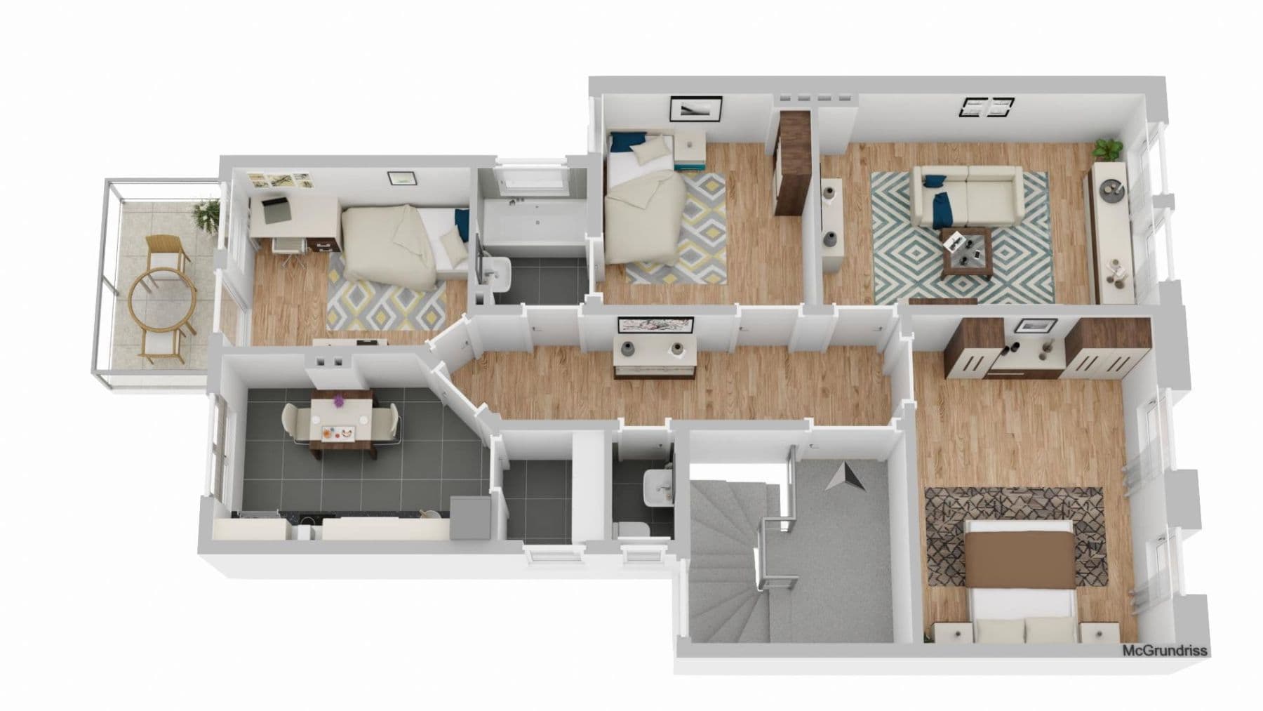 Prenájom bytu 4-izbový 103 m², Uhlandstraße, Osnabrück, Dolné Sasko Prenájom bytu 4-izbový 103 m², Uhlandstraße, Osnabrück, Dolné Sasko