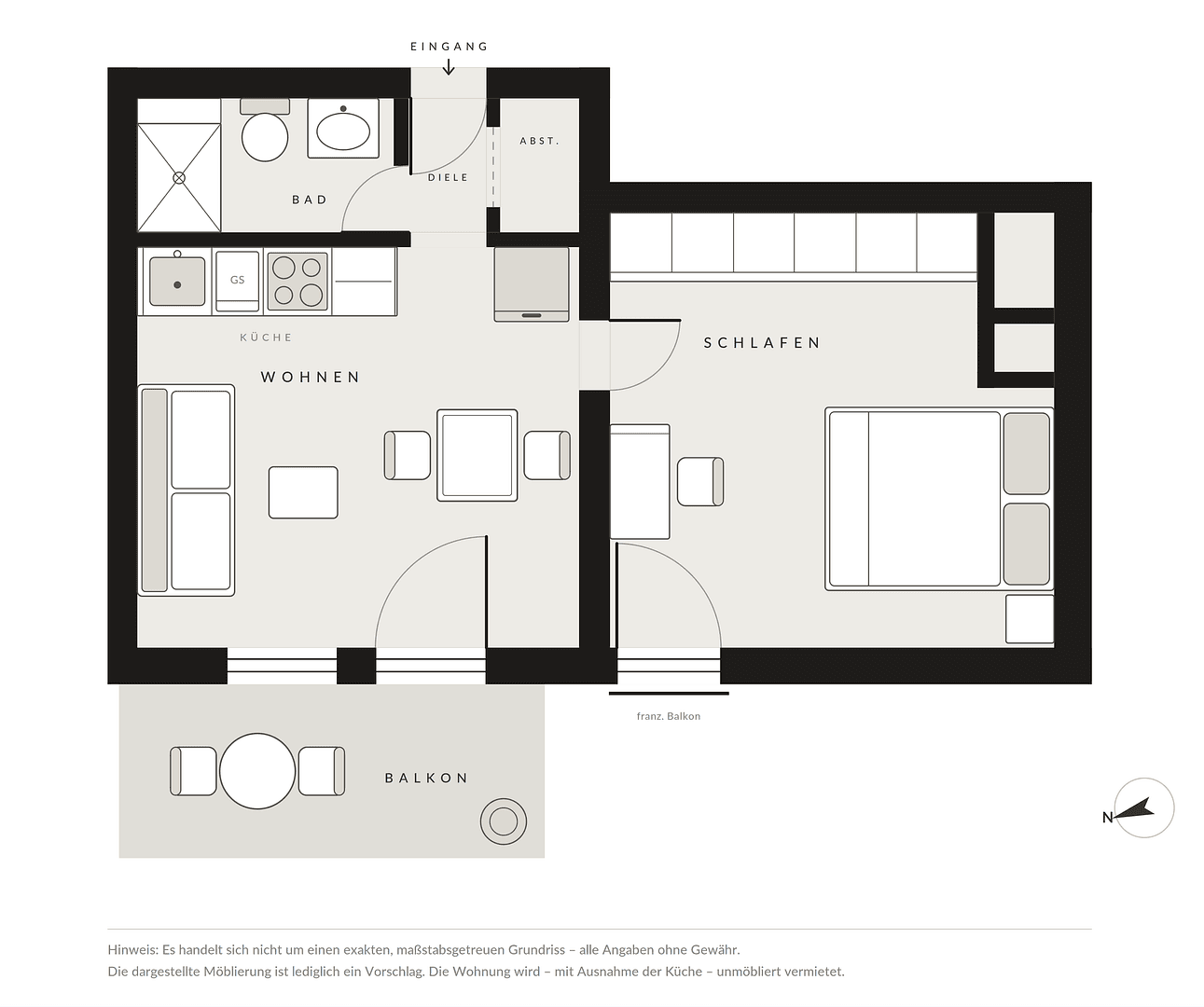 Prenájom bytu 2-izbový 36 m², München, Bavorsko Prenájom bytu 2-izbový 36 m², München, Bavorsko