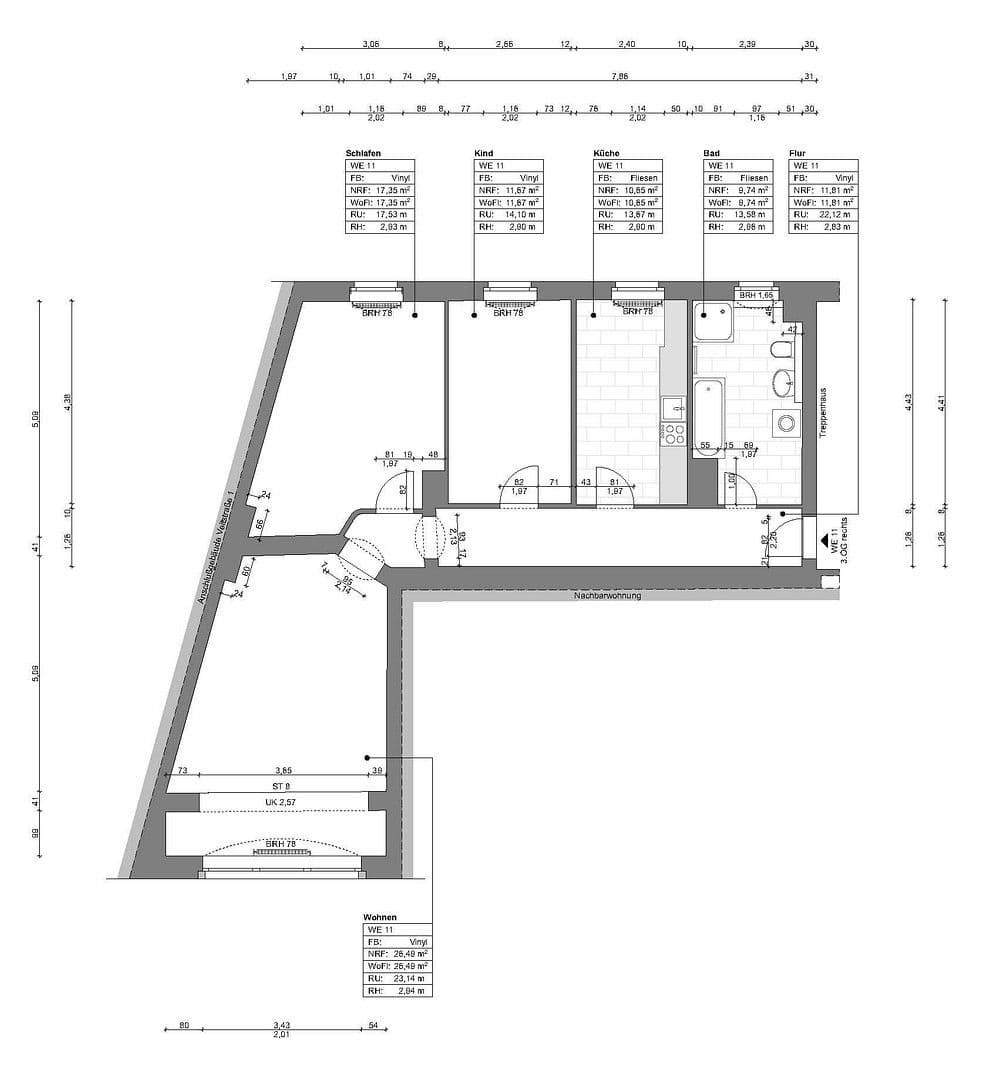 Predaj bytu 3-izbový 88 m², Buddestraße 7, Berlin, Berlín Predaj bytu 3-izbový 88 m², Buddestraße 7, Berlin, Berlín