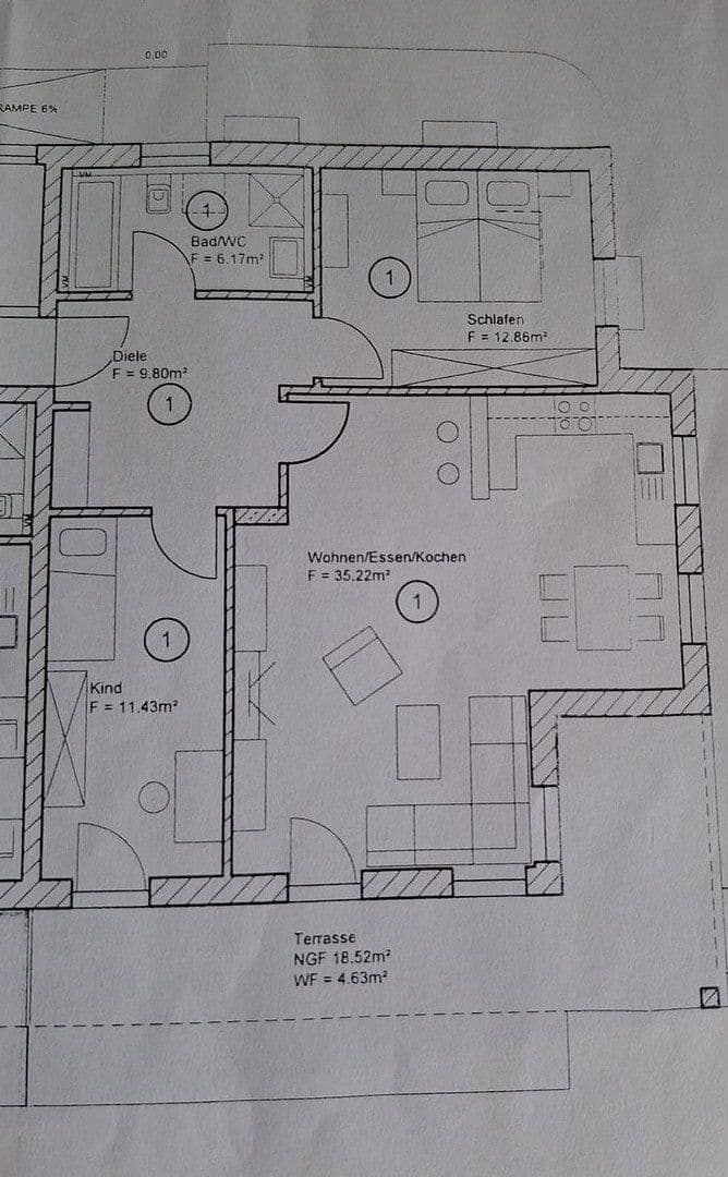 Prenájom bytu 3-izbový 80 m², Peiting, Bavorsko Prenájom bytu 3-izbový 80 m², Peiting, Bavorsko