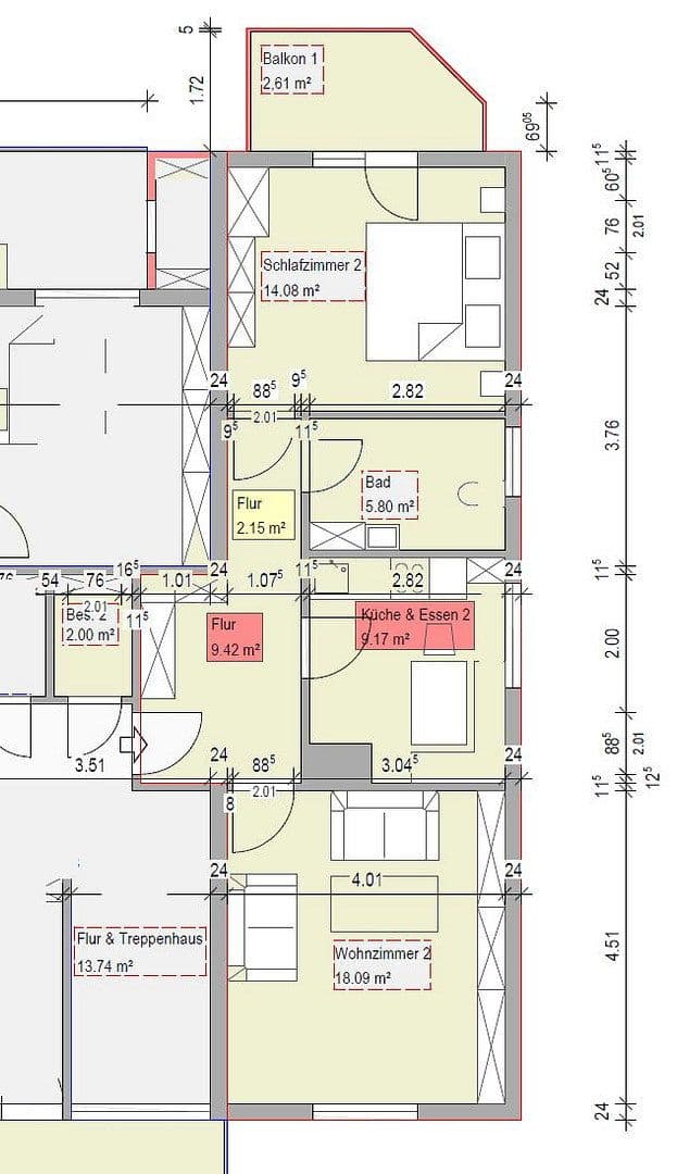 Prenájom bytu 3-izbový 61 m², Dieburg, Hesensko Prenájom bytu 3-izbový 61 m², Dieburg, Hesensko