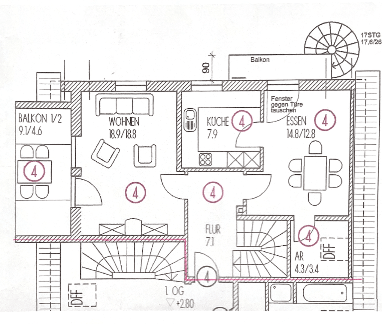 Predaj bytu 4-izbový 104 m², Zusmarshausen, Bavorsko Predaj bytu 4-izbový 104 m², Zusmarshausen, Bavorsko