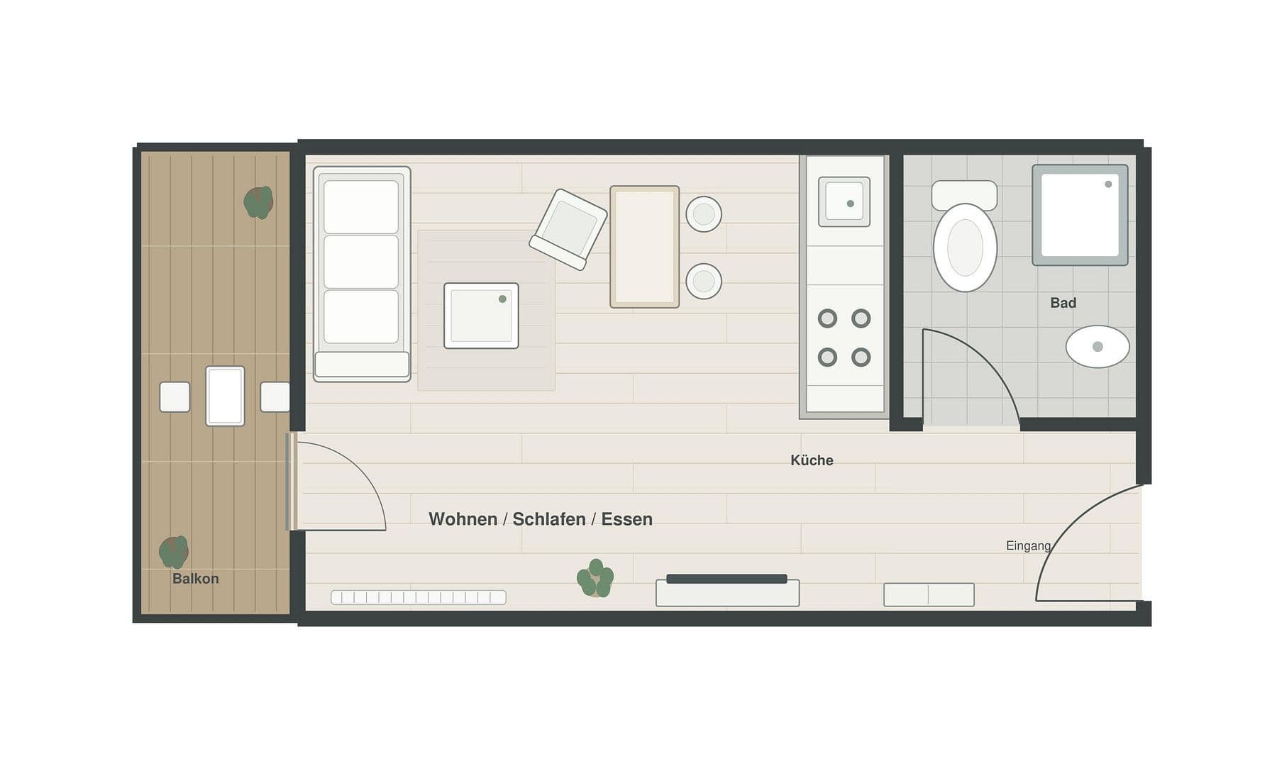 Predaj bytu 1-izbový 22 m², Brettergartenstr. 94, Nürnberg, Bavorsko Predaj bytu 1-izbový 22 m², Brettergartenstr. 94, Nürnberg, Bavorsko