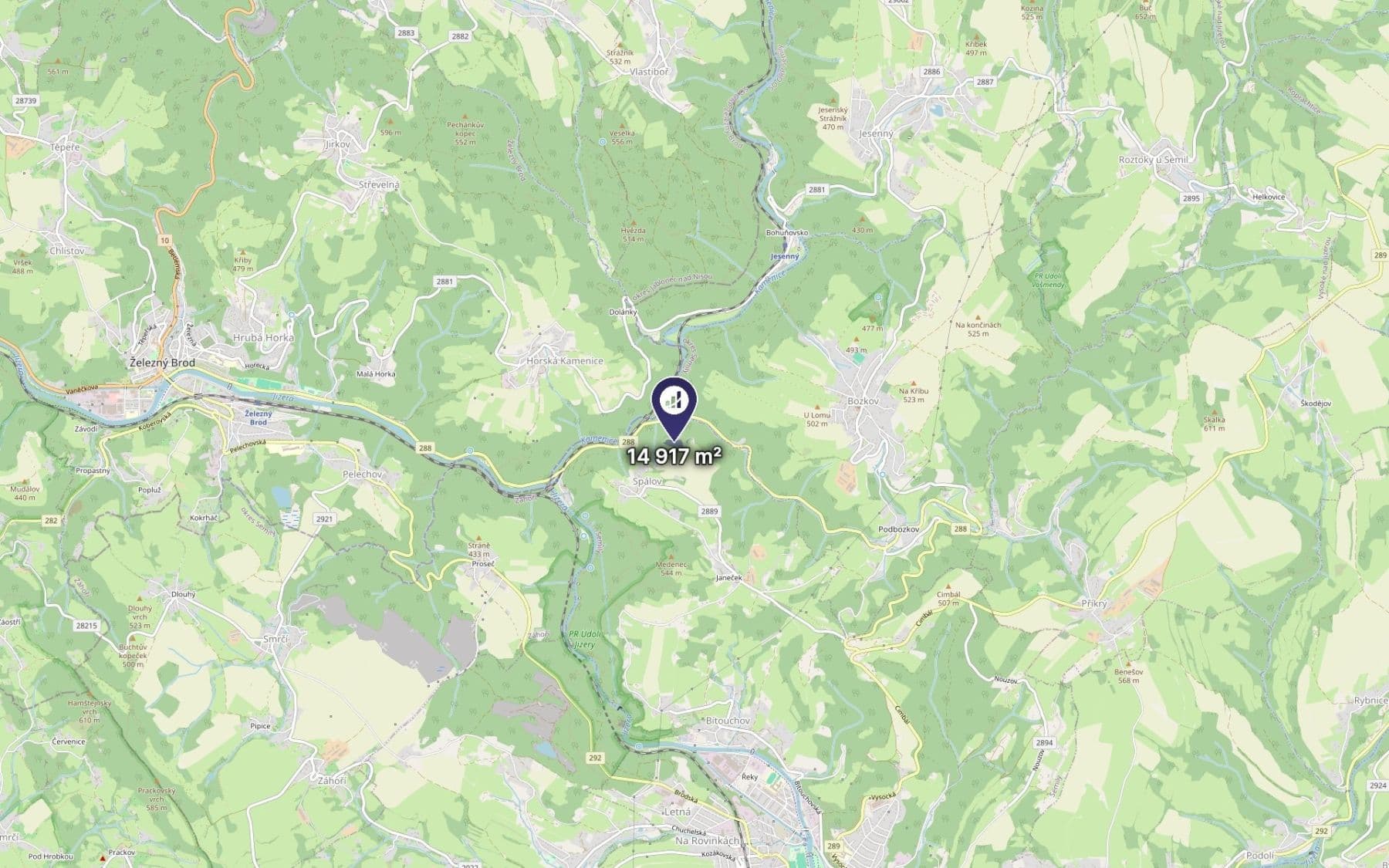 Predaj pozemku 4.972 m², Semily, Liberecký kraj Predaj pozemku 4.972 m², Semily, Liberecký kraj
