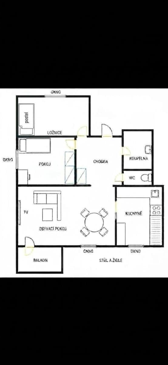 Predaj bytu 3-izbový 82 m², Osnická, Praha, Praha Predaj bytu 3-izbový 82 m², Osnická, Praha, Praha