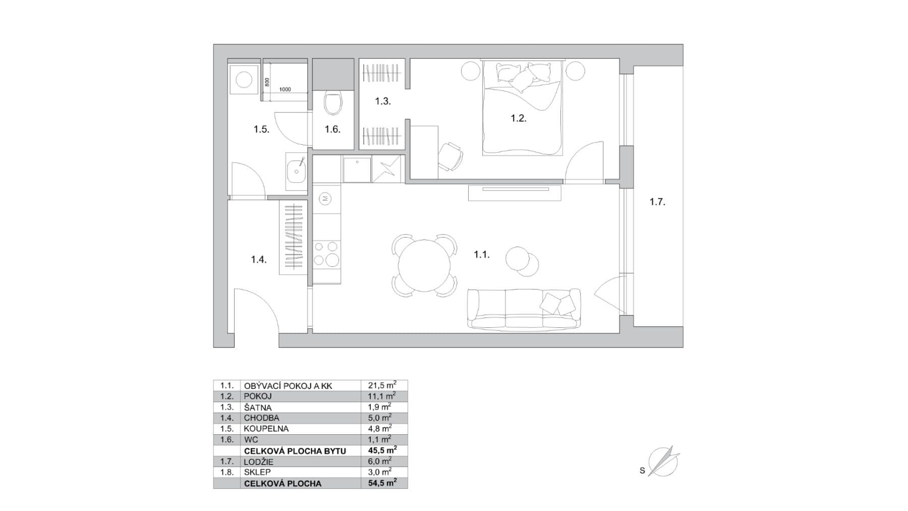 Predaj bytu 2-izbový 55 m², Petýrkova, Praha, Praha Predaj bytu 2-izbový 55 m², Petýrkova, Praha, Praha