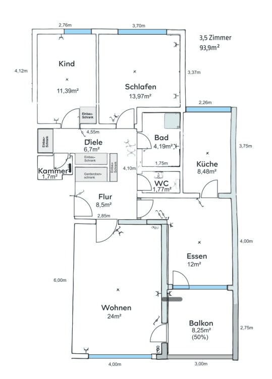 Predaj bytu 3-izbový 94 m², Goethestr. 24, Böblingen, Bádensko-Wurttembersko Predaj bytu 3-izbový 94 m², Goethestr. 24, Böblingen, Bádensko-Wurttembersko