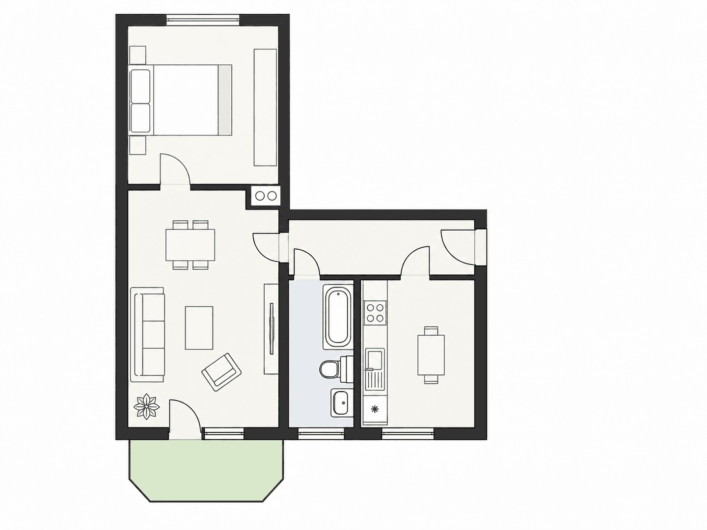 Prenájom bytu 2-izbový 55 m², Franz-Mehring-Str. 65, Dresden, Sasko Prenájom bytu 2-izbový 55 m², Franz-Mehring-Str. 65, Dresden, Sasko