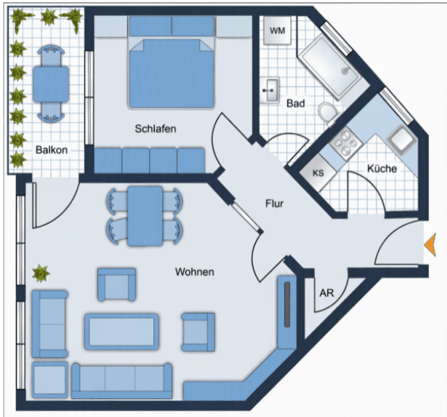 Prenájom bytu 2-izbový 57 m², Hirschstraße 26, Herbrechtingen, Bádensko-Wurttembersko Prenájom bytu 2-izbový 57 m², Hirschstraße 26, Herbrechtingen, Bádensko-Wurttembersko