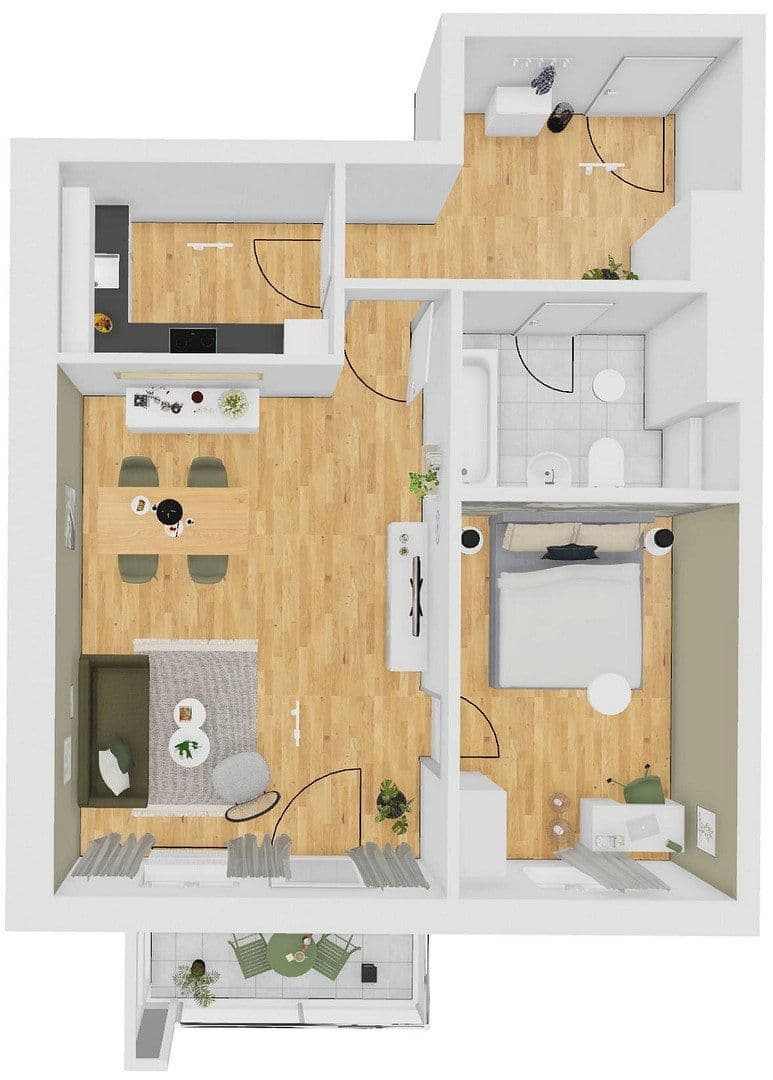 Prenájom bytu 2-izbový 62 m², Am Hohlweg, Gersthofen, Bavorsko Prenájom bytu 2-izbový 62 m², Am Hohlweg, Gersthofen, Bavorsko