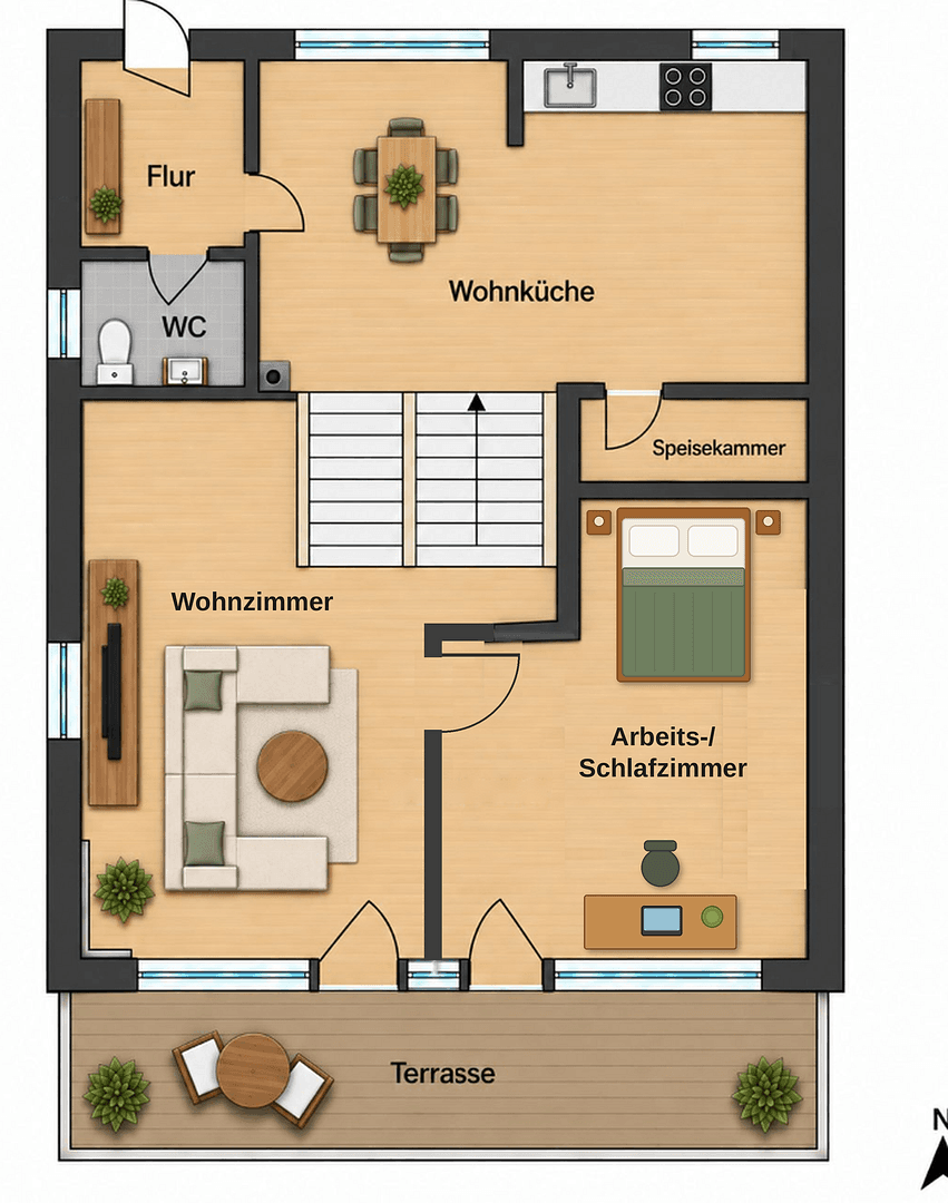 Prenájom domu 162 m², pozemok 620 m², Schwabhausen, Bavorsko Prenájom domu 162 m², pozemok 620 m², Schwabhausen, Bavorsko