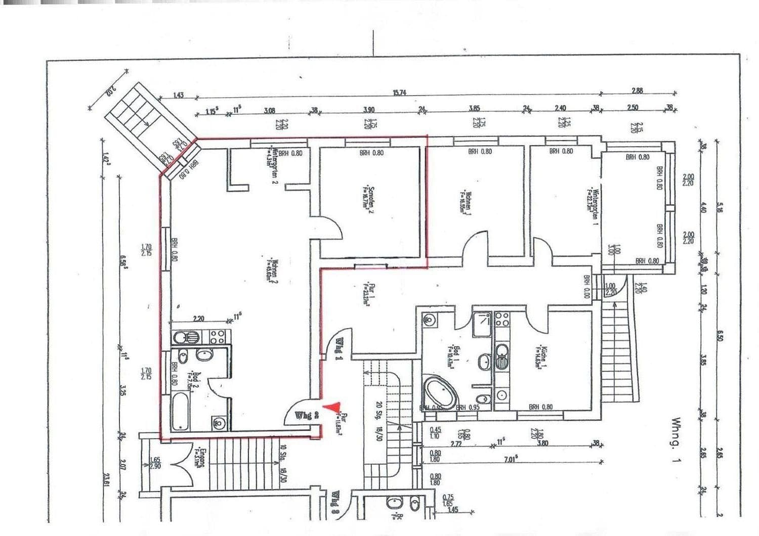 Prenájom bytu 2-izbový 75 m², Strausberg, Brandenbursko Prenájom bytu 2-izbový 75 m², Strausberg, Brandenbursko