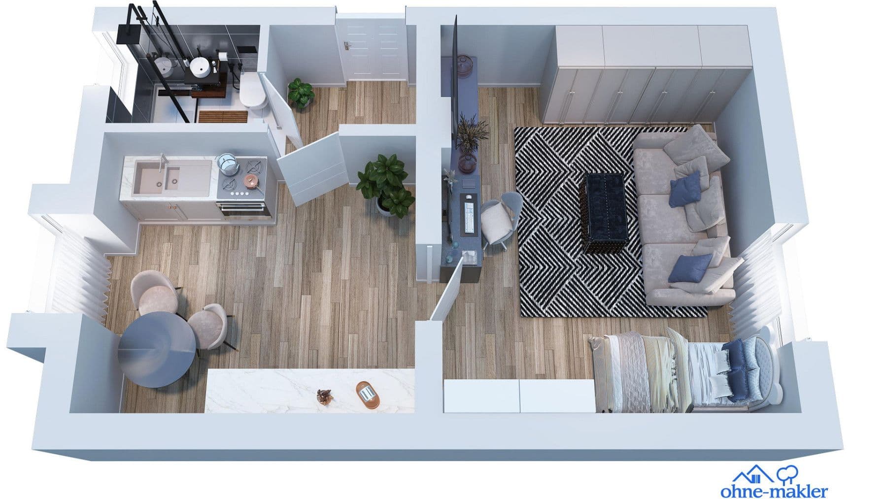 Prenájom bytu 1-izbový 35 m², Theodor-Körner-Str. 36, Remscheid, Severné Porýnie - Westfálsko Prenájom bytu 1-izbový 35 m², Theodor-Körner-Str. 36, Remscheid, Severné Porýnie - Westfálsko